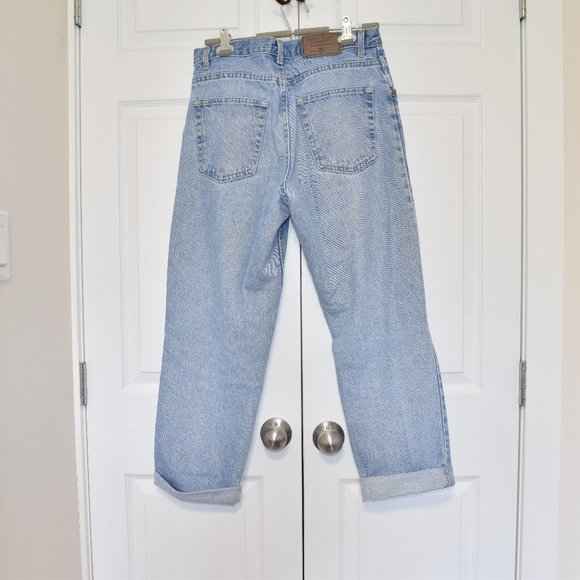 Vintage Faded Glory Denim Jeans Oversize Fit Mom Jeans Light Wash High Rise Wasi - Picture 3 of 4